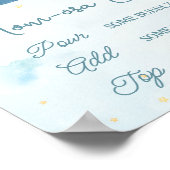 キュートエレファント飛行機アドベンチャーブルーモモモモザバー ポスター (角)