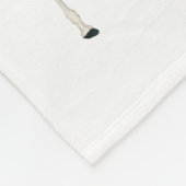 キュートエレファント&キリンフローラカスタムベビー名 フリースブランケット (角)