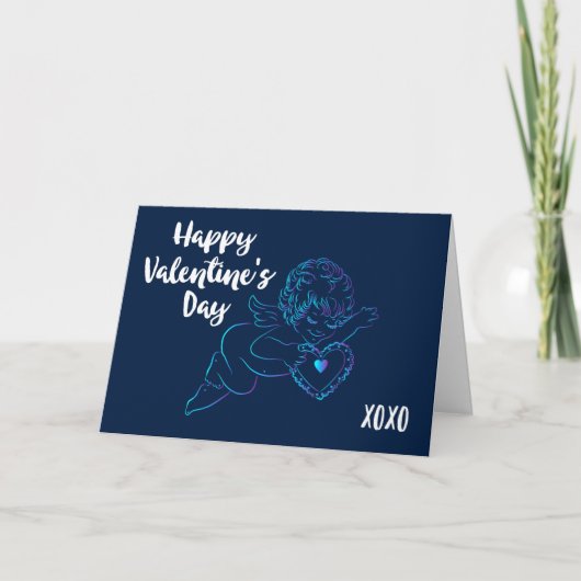 キュートエンジェルケルビラレースバレンタインハート シーズンカード (正面)