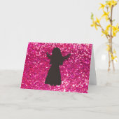 キュートエンジェル誕生日 カード (黄色い花)