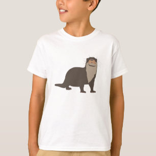 キュートオッターイラストレーション Tシャツ
