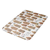 キュートオランダハウス – アムステルダムキャナルハウス バスマット (アングル)