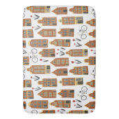 キュートオランダハウス – アムステルダムキャナルハウス バスマット (正面縦)