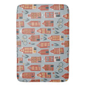 キュートオランダハウス – アムステルダムキャナルハウス バスマット (正面縦)