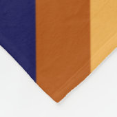 キュートオリーブセージストライプネイビーフリースブランケット フリースブランケット (角)