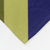 キュートオリーブセージ海軍ストライプフリースブランケット フリースブランケット (角)