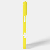 キュートオレンジとホワイトデイジーフローライニシャル Case-Mate iPhoneケース (裏面 / 右)