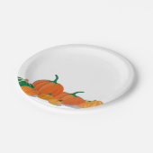 キュートオレンジカボチャのスパイス紙プレート ペーパープレート (アングル)