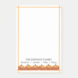 キュートオレンジカボチャ秋 ポストイット