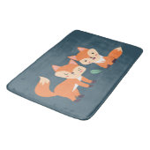 キュートオレンジキツネグラフィックイラストレーション バスマット (アングル)