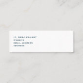 キュートオレンジキツネパターンイラストレーション スキニー名刺 (裏面)