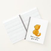 キュートオレンジタビーキャット引用文 ノートブック (内部)