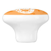 キュートオレンジハローゴージャス（昆虫）オオカバマダラ、モナーク蝶 セラミックノブ (側面)