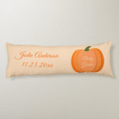 キュートオレンジパンプキ男女兼用ンカスタム誕生 ボディピロー (裏面)