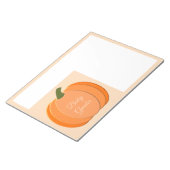 キュートオレンジパンプキ男女兼用ンカスタム ノートパッド (アングル)