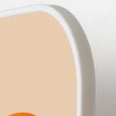 キュートオレンジパンプキ男女兼用ンカスタム ピックルボールラケット (左詳細)