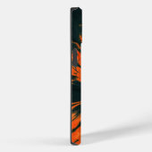 キュートオレンジブラックスパイラル絞り染め Case-Mate iPhoneケース (裏面 / 右)