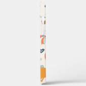 キュートオレンジブルー春レインボークラウドパターン Case-Mate iPhoneケース (裏面 / 左)