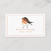 キュートオレンジロビンレッドブッカスタムシュ 名刺 (正面)