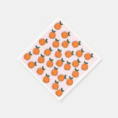 キュートオレンジ紙ナプキンス スタンダードカクテルナプキン (角)