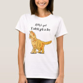 キュートオレンジ虎猫キッテンタブビツ Tシャツ (正面)