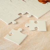 キュートオレンジ虎猫キットイン紅葉 ジグソーパズル (側面)