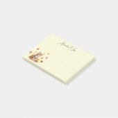 キュートオレンジ虎猫キットイン紅葉 ポストイット (アングル)