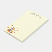 キュートオレンジ虎猫キットイン紅葉 ポストイット (アングル)