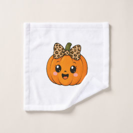 キュートオレンジ リトルパンプキン ハロウィン 名前入れ ウォッシュタオル