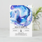 キュートオンラインホース誕生日 招待状 (スタンド正面)