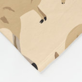 キュートオーストラリアカンガルーパタン名前をカスタムする フリースブランケット (角)