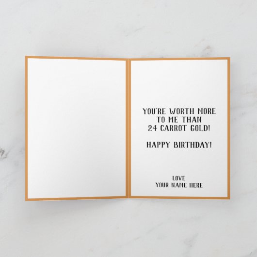 キュートカおもしろいロットプリンいとこのハッピーバースデー サンキューカード (内部)