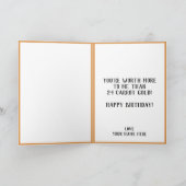 キュートカおもしろいロットプンアンクルハッピーバースデー サンキューカード (内部)