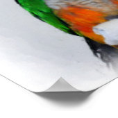 キュートカイクパロットペアフレンズ引用文 ポスター (角)