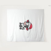 キュートカウクリスマス漫画X-Mas タペストリー (正面(横))