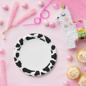 キュートカウハイド誕生日 ペーパープレート (パーティー)