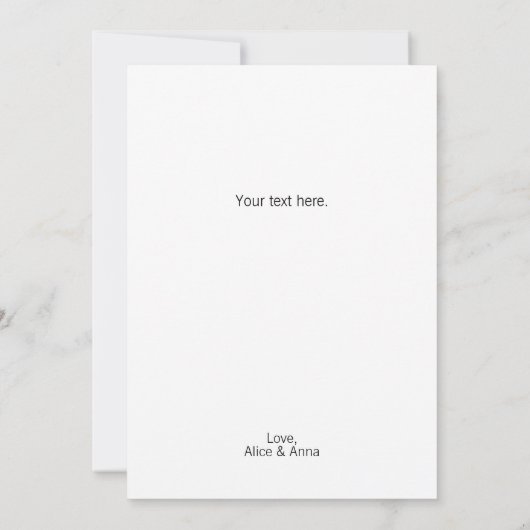 キュートカウパープルストライププリント子供の誕生日 カード (裏面)