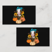キュートカウファームカボンプキンファーム秋感謝祭ファーム 名刺 (正面/裏面)