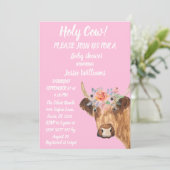 キュートカウファームカントリーベビーガールウェスタンフローラ 招待状 (スタンド正面)