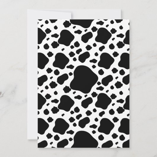 キュートカウファームテーマベビーシャワー招待状 招待状 (裏面)