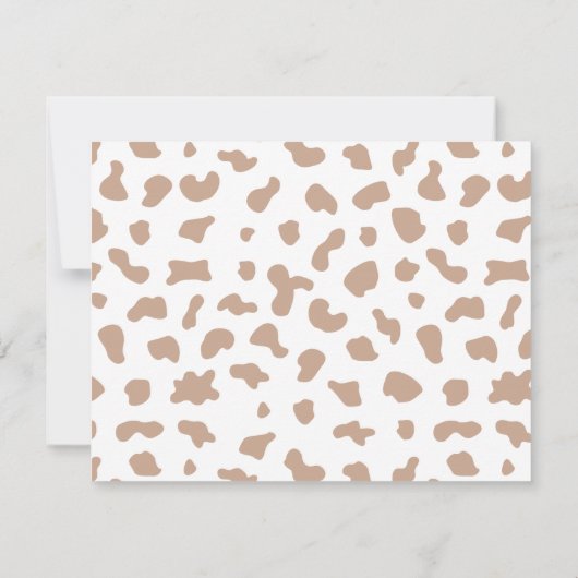 キュートカウボーイウェスタンテーマベビーシャワー招待状 招待状 (裏面)