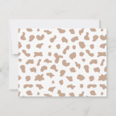 キュートカウボーイウェスタンテーマベビーシャワー招待状 招待状 (裏面)