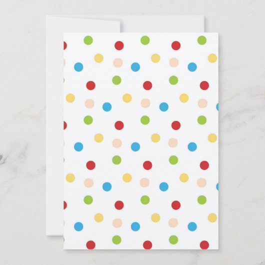 キュートカウ子供の誕生日パーティの招待状 招待状 (裏面)