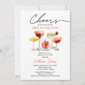 キュートカクテルブライダルシャワーパーティー 招待状 (正面)