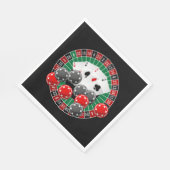 キュートカジノナイトパーティー賭博 スタンダードランチョンナプキン (角)