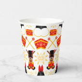 キュートカスキークリスマストインデアフェスティバルホリデーディアー 紙コップ (右)