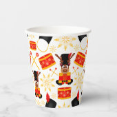 キュートカスキークリスマストインデアフェスティバルホリデーディアー 紙コップ (正面)