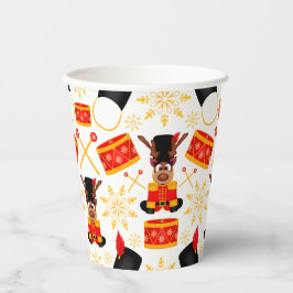 キュートカスキークリスマストインデアフェスティバルホリデーディアー 紙コップ