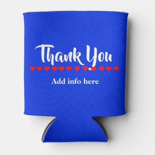 キュートカスタマイズありがとう 缶クーラー (正面)