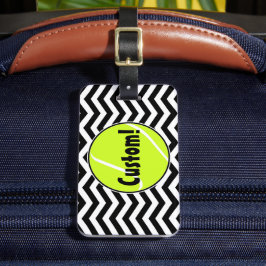 キュートカスタムテニスボールバッグラベル ラゲッジタグ